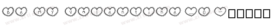 Be My Valentine_0字体转换